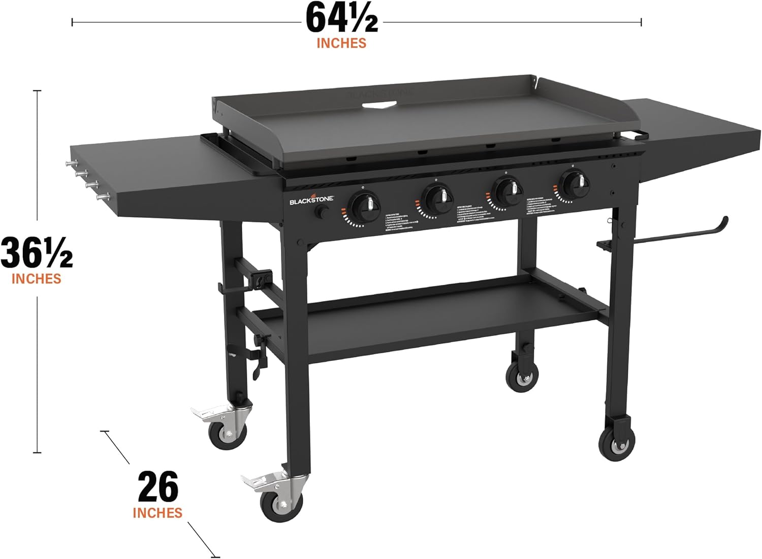 Blackstone 4 Burner Liquid Propane Outdoor Griddle Black