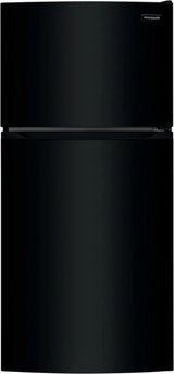Frigidaire 28 Inch Top Freezer Refrigerator with 13.9 Cu. Ft. Capacity, Adjustable Glass Shelves, Humidity-Controlled Crispers, Half-width Deli Drawer, LED Lighting, EvenTemp® Cooling System, ADA Compliant, and ENERGY STAR Certified: Black