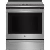 GE Profile 30 Inch Wide 5.3 Cu. Ft. Slide-In Electric Range with True European Convection and Wi-Fi Connectivity